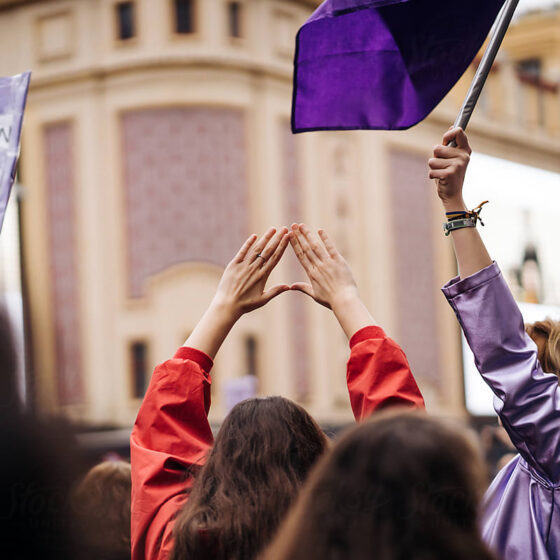 CFFP Women's March Purple Flag